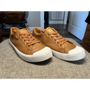 Palladium Brown Leather Sneakers Men's US 9 UK 8 EUR 42 Comfort 75734-210-M